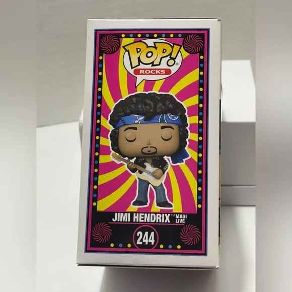 Jimi Hendrix Funko Pop Rocks #244 NIB. Maui Live! Box in good condition - Picture 2 of 6